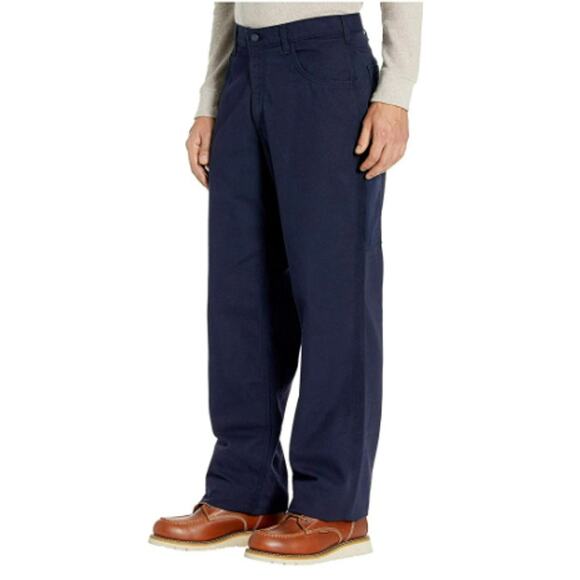 CARHARTT Men's FR Canvas Utility Pants 35x30 Navy Blue Loose Fit Midweight NWT - Picture 1 of 12